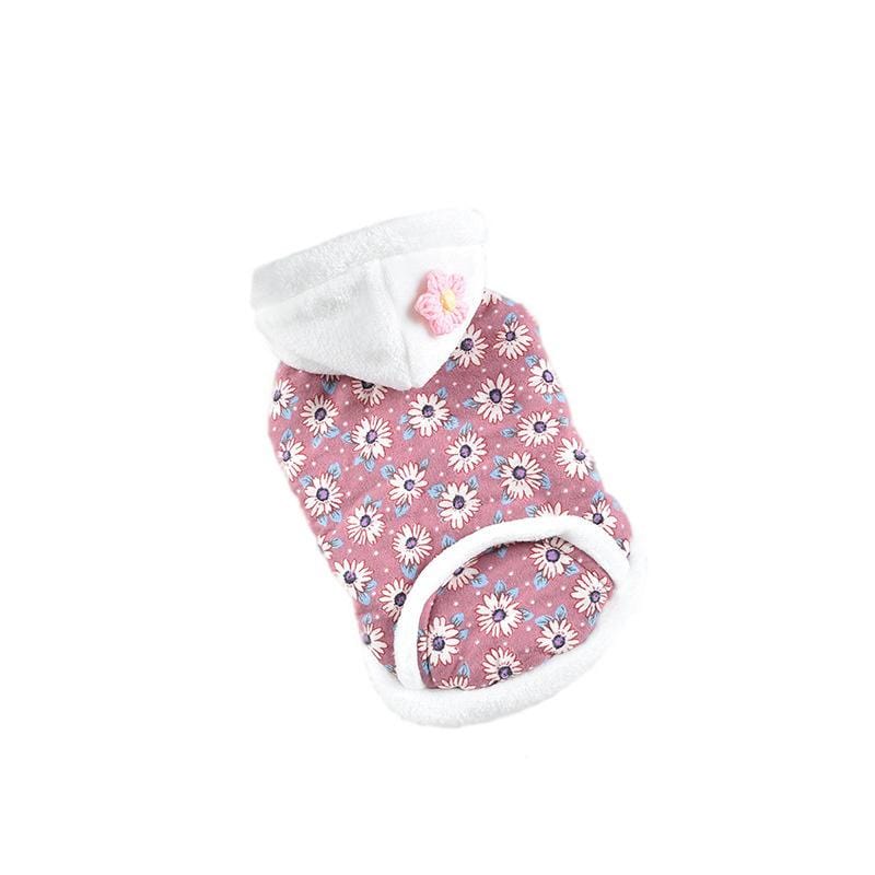 Dogs and Cats Boutique 5 Pink / XS Daisy Flower Two-legged Dog Coat