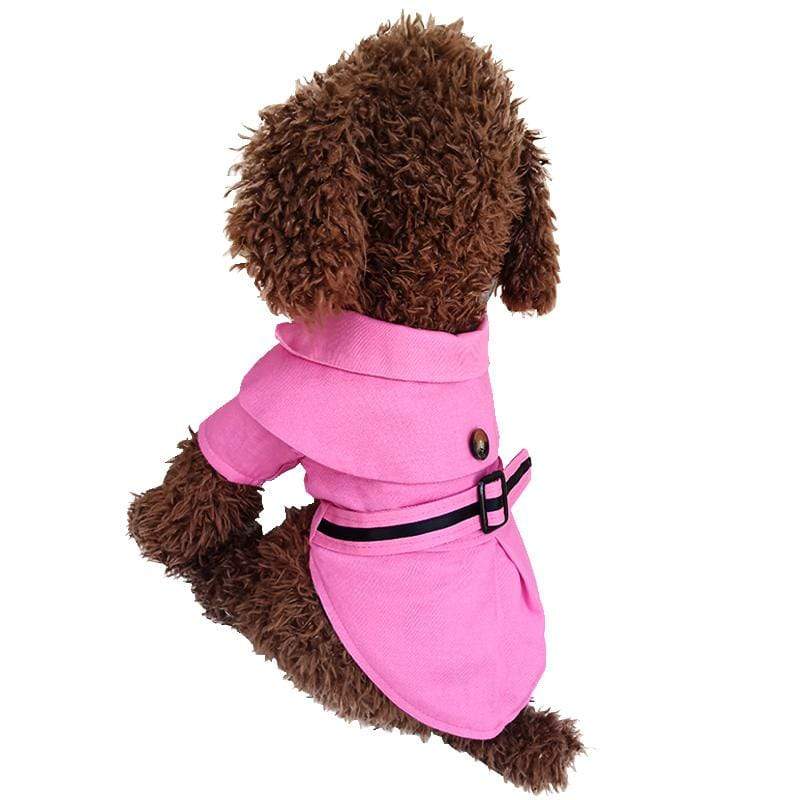 Dogs and Cats Boutique 5 Pink / XS Teddy Dog Trench Coat