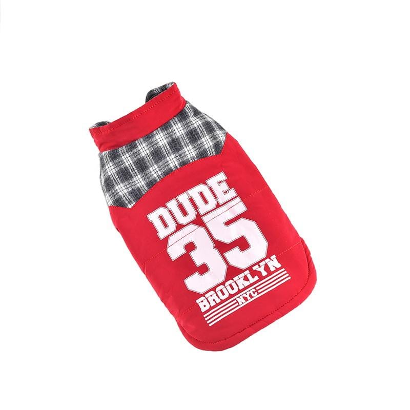 Dogs and Cats Boutique 5 Red / XS Brooklyn Dude Plaid Dog Jacket