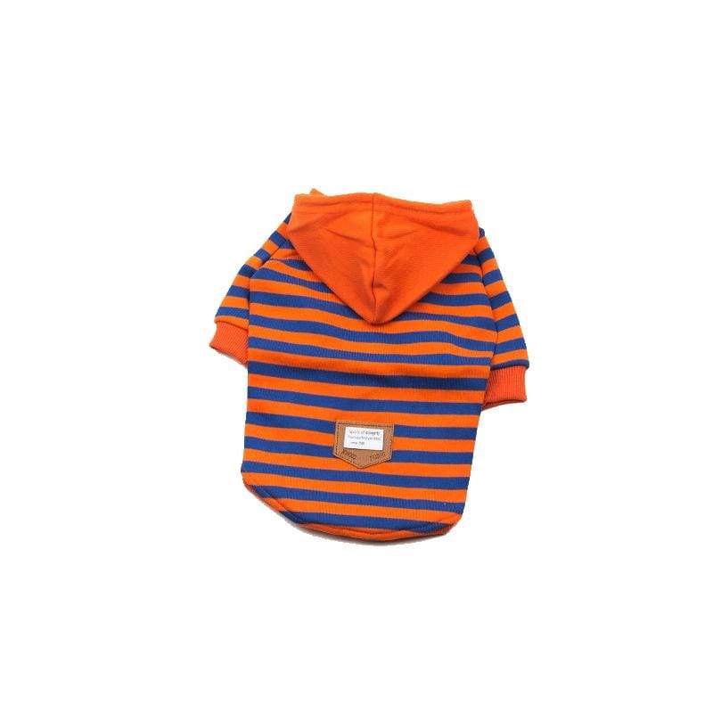 Dogs and Cats Boutique 6 Orange / 3XL Striped Short Sleeve Dog Sweater