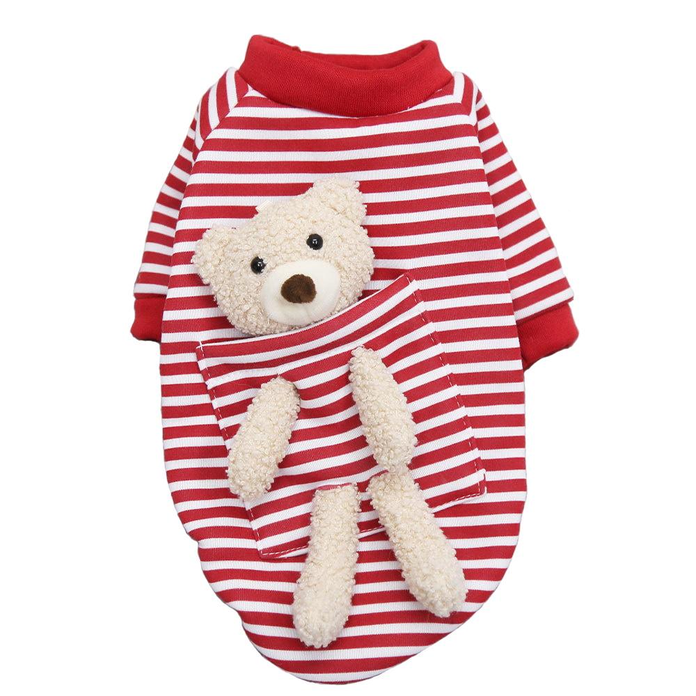 Dogs and Cats Boutique 6 Red / XS My Teddy Bear Small Dog Sweater