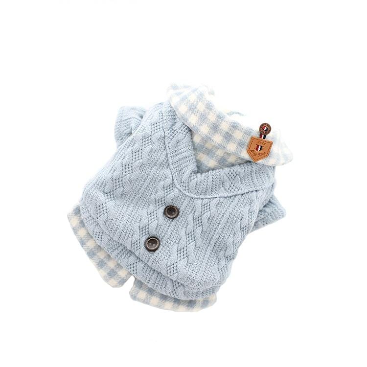 Dogs and Cats Boutique 6 Woolen Plaid Dog Sweater