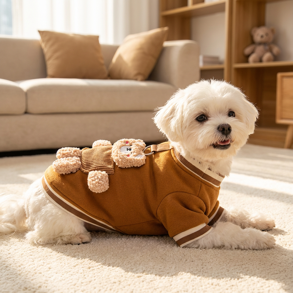Plush Bear Pet Jacket