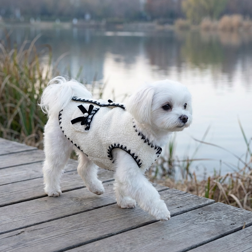 Elegant Fleece Dog Vest