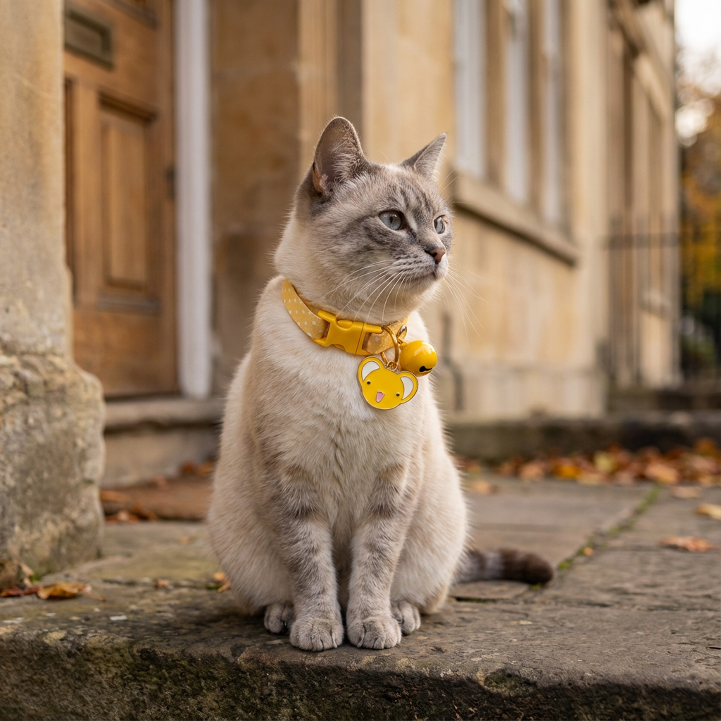 Buckle Closure Cat Bell Collar