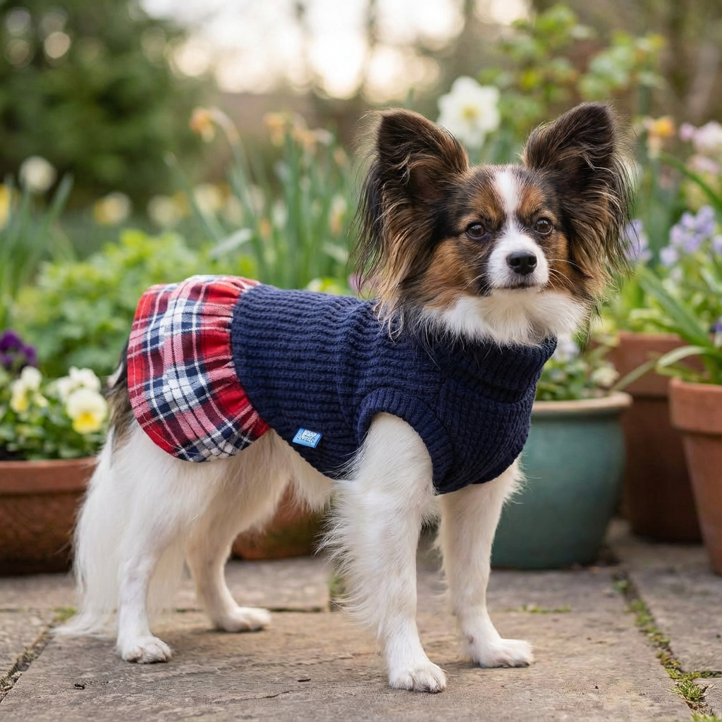 Plaid Skirt Princess Dog Dress