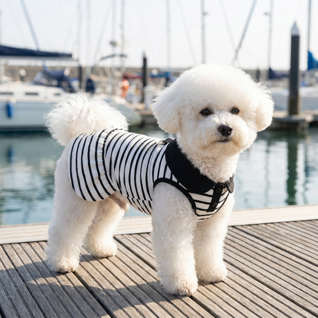 Striped Summer Pet T-Shirt Dress