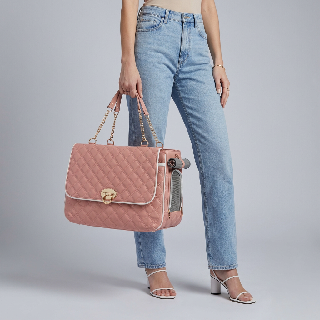 Chic Leather Pet Carrier