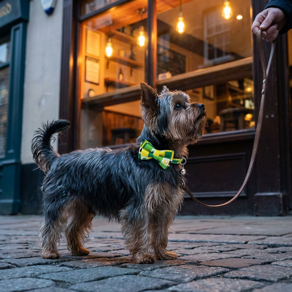 Irish Plaid Bow Collar for Cats & Small Dogs