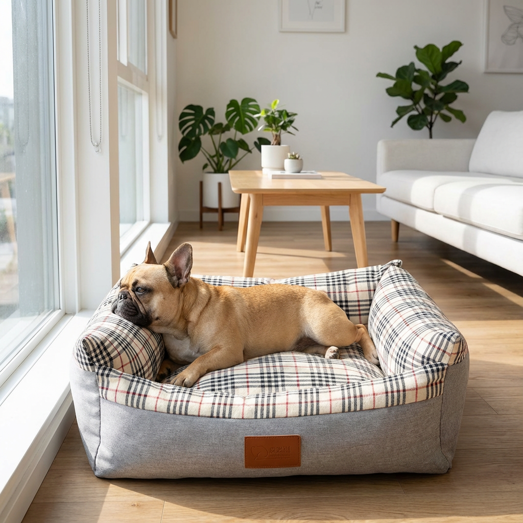 PlaidPaws Pet Bed Lounger
