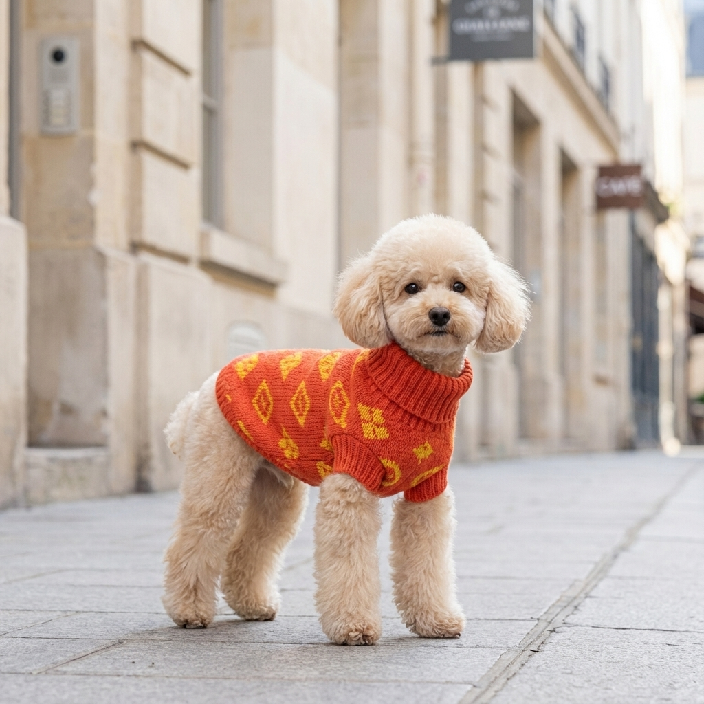 High-Neck Dog Sweater