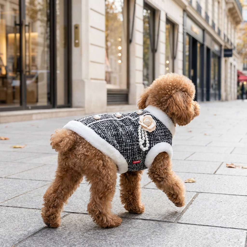 Pearl Fur Dog Jacket