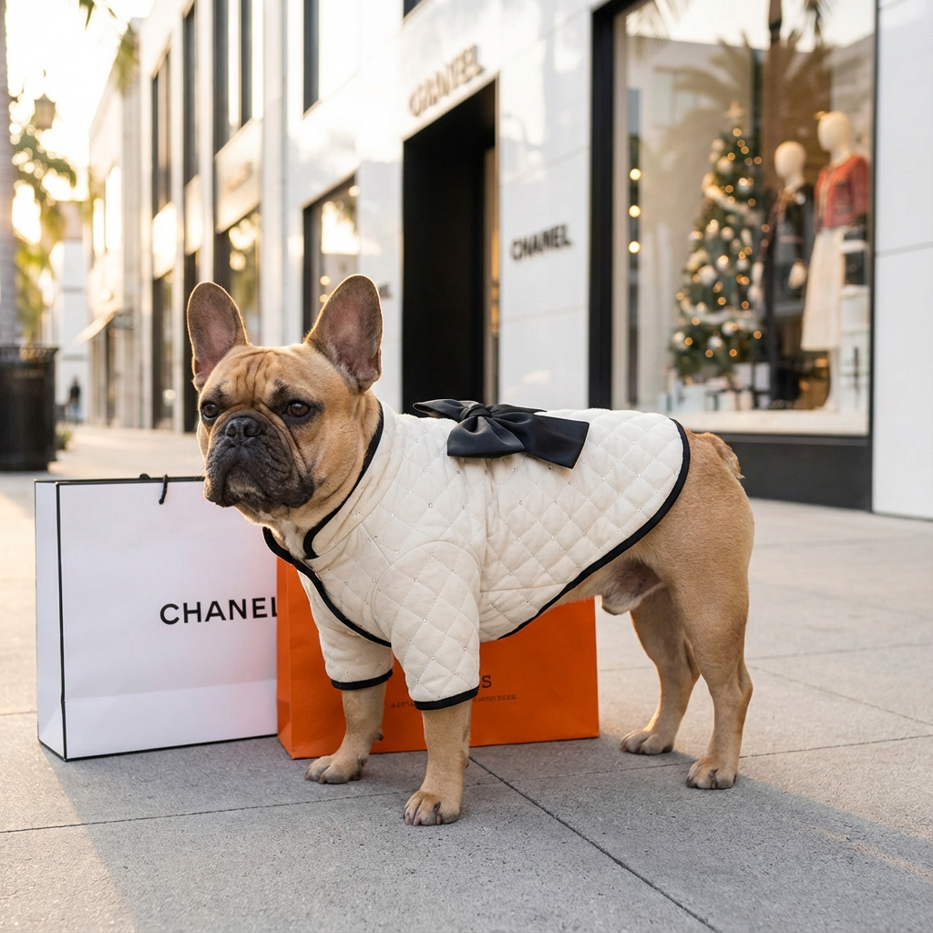 Beauty Bow Dog Winter Coat