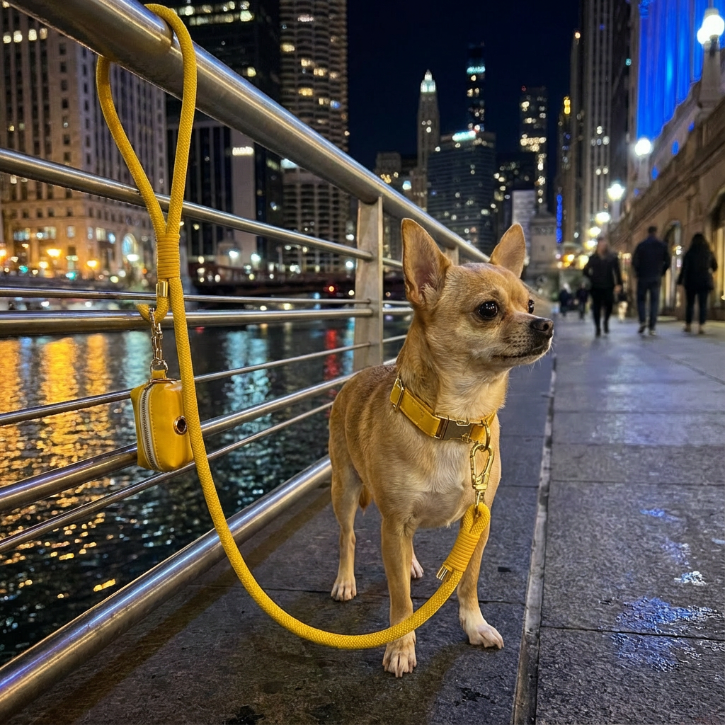 Classic Leather Dog Collar Set
