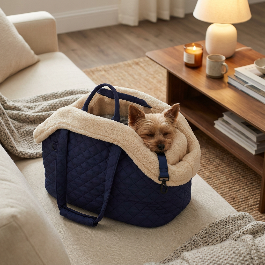 Elegant Quilted Pet Carrier