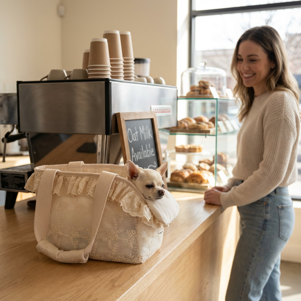 Lace Pet Shoulder Bag