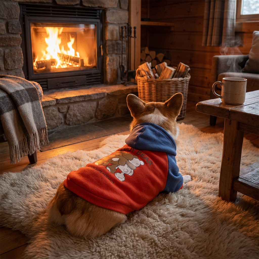 Snuggle Bear Dog Hoodie