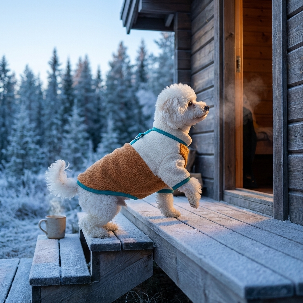 Cozy Spring & Fall Fleece Dog Jacket