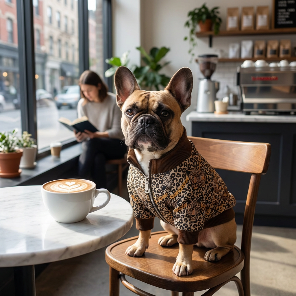 Luxurious Leopard Dog Sweater