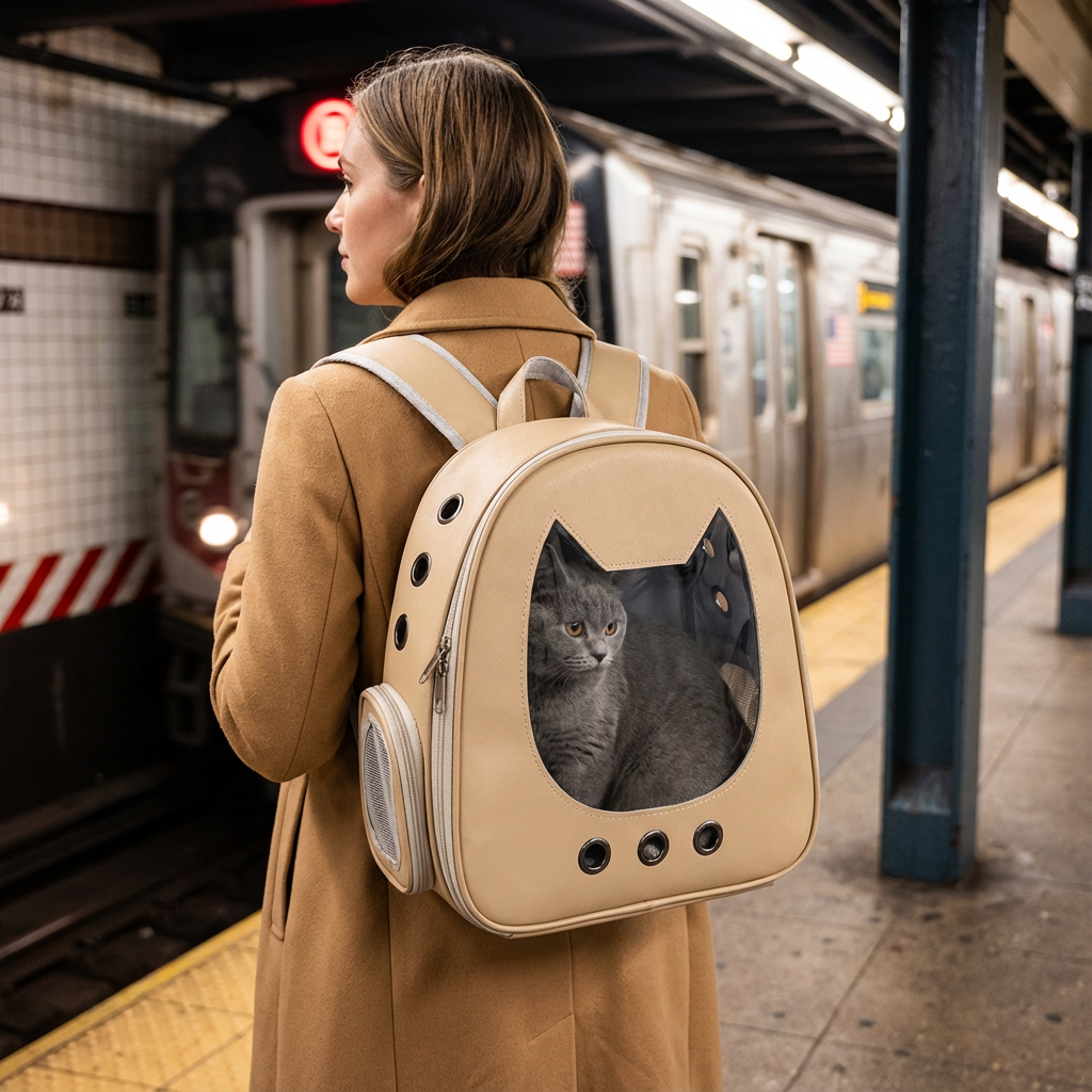 Stylish Cat Travel Backpack