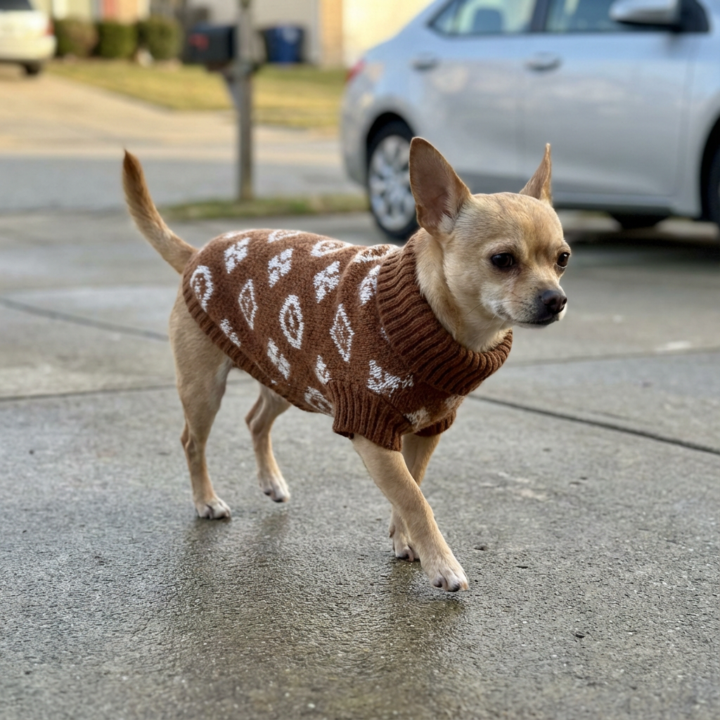 High-Neck Dog Sweater