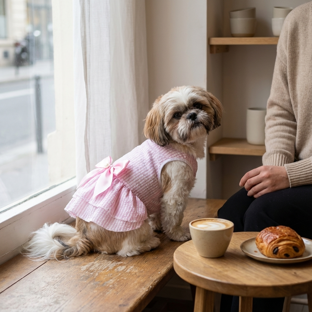 BowBelle Striped Dog Dress