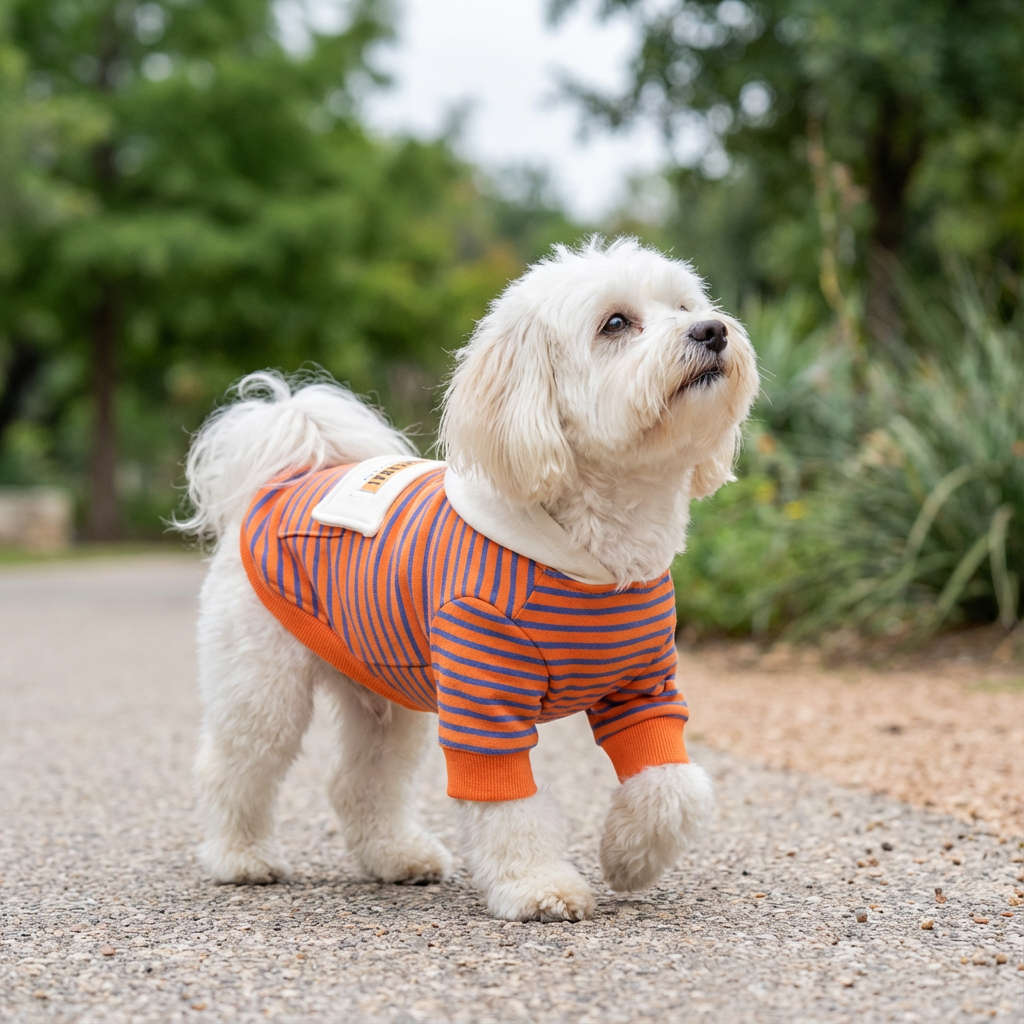 Check My Stripes Dog Hooded Sweater