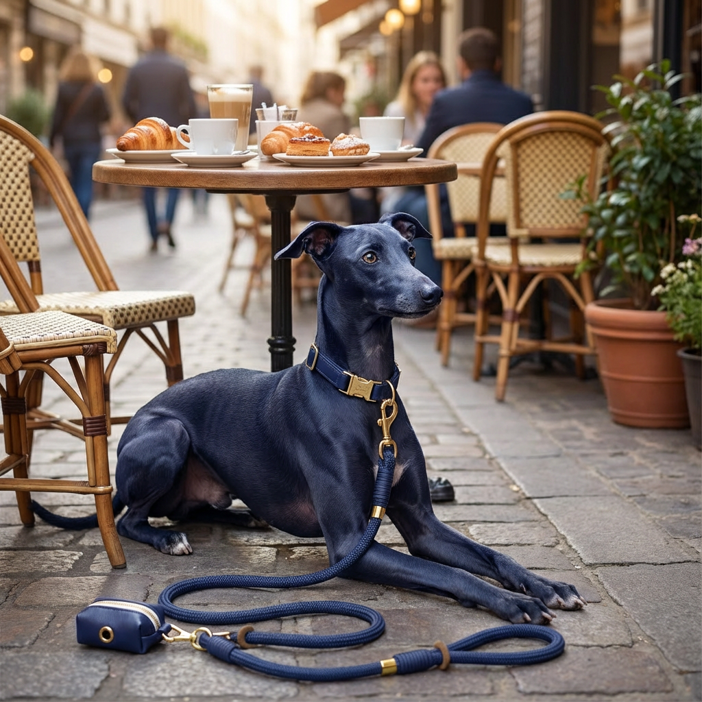 Classic Leather Dog Collar Set
