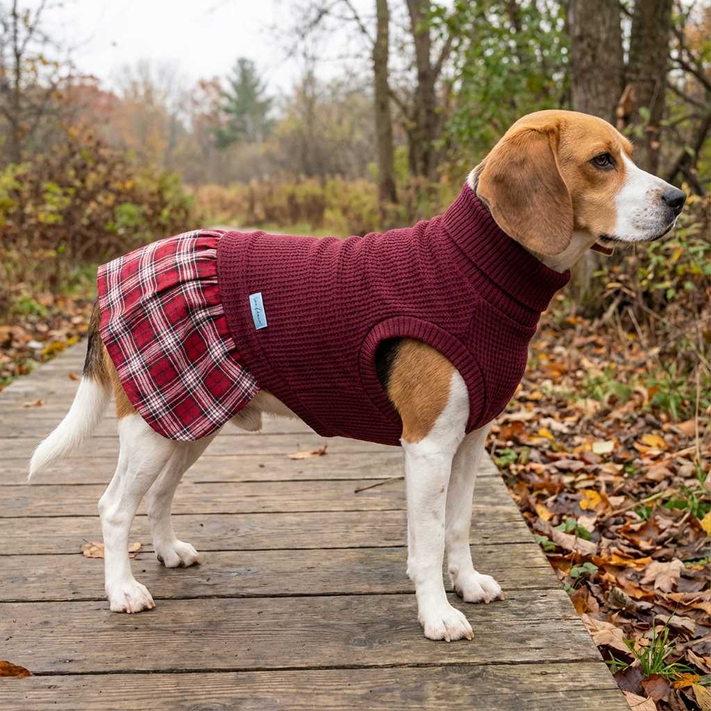 Plaid Skirt Princess Dog Dress