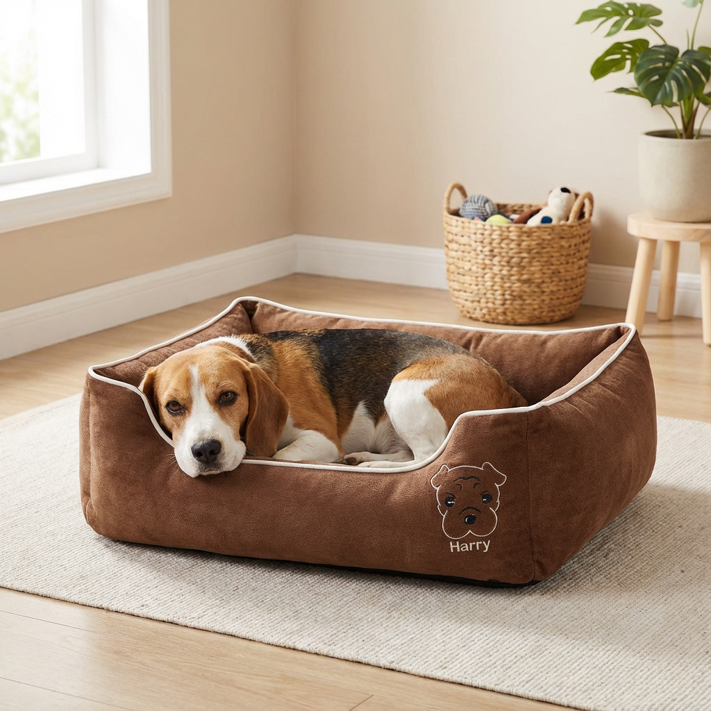 Candy Comfort Fleece Dog Bed