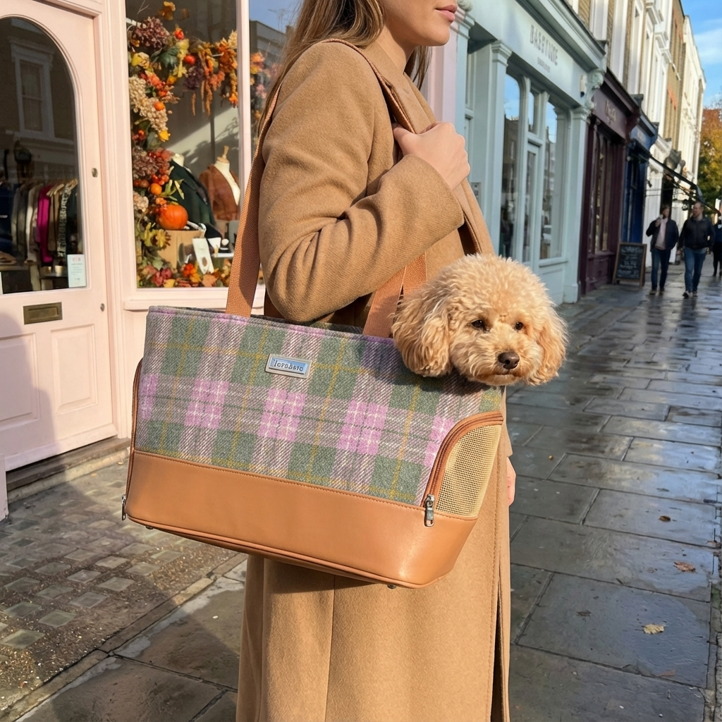 Fashionable Wool Pet Travel Carrier Bag