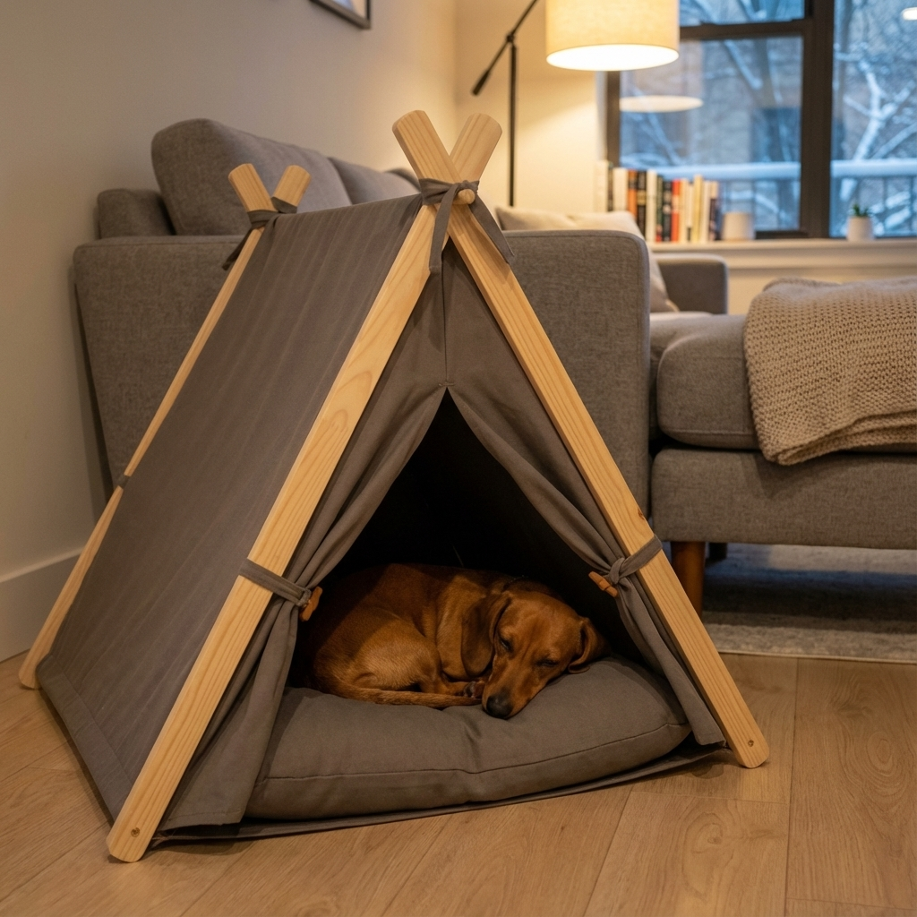 4-Season Washable Pet Tent Bed