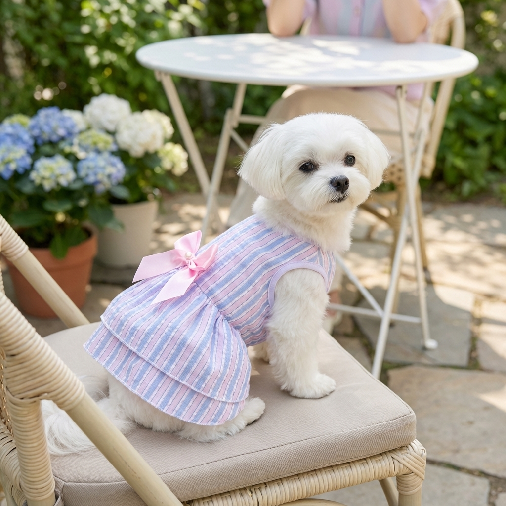 BowBelle Striped Dog Dress