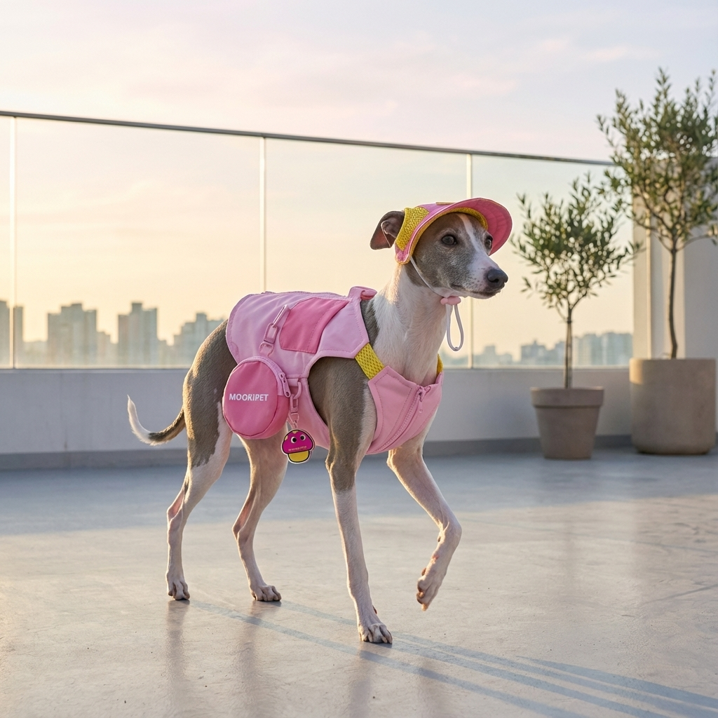 Mushroom Pendant Charm Dog Summer Vest