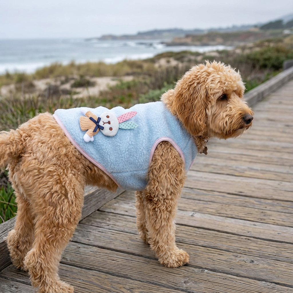 Happy Bunny Dog Teddy Warm Vest