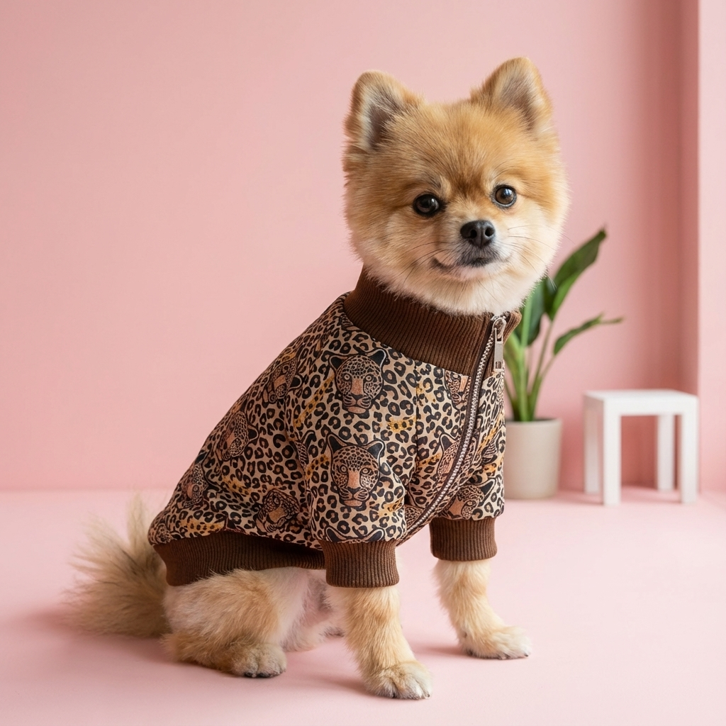 Luxurious Leopard Dog Sweater