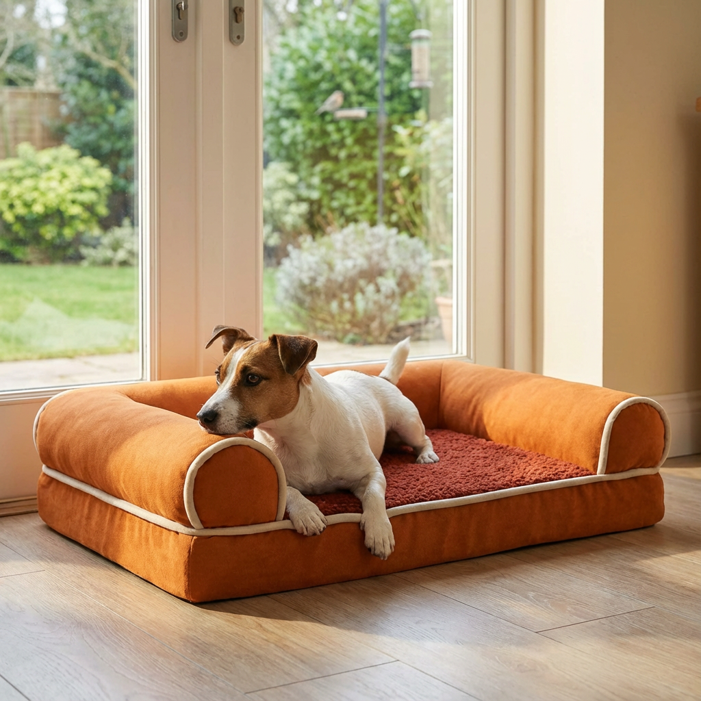 Plush Orthopedic Pet Bed Lounge