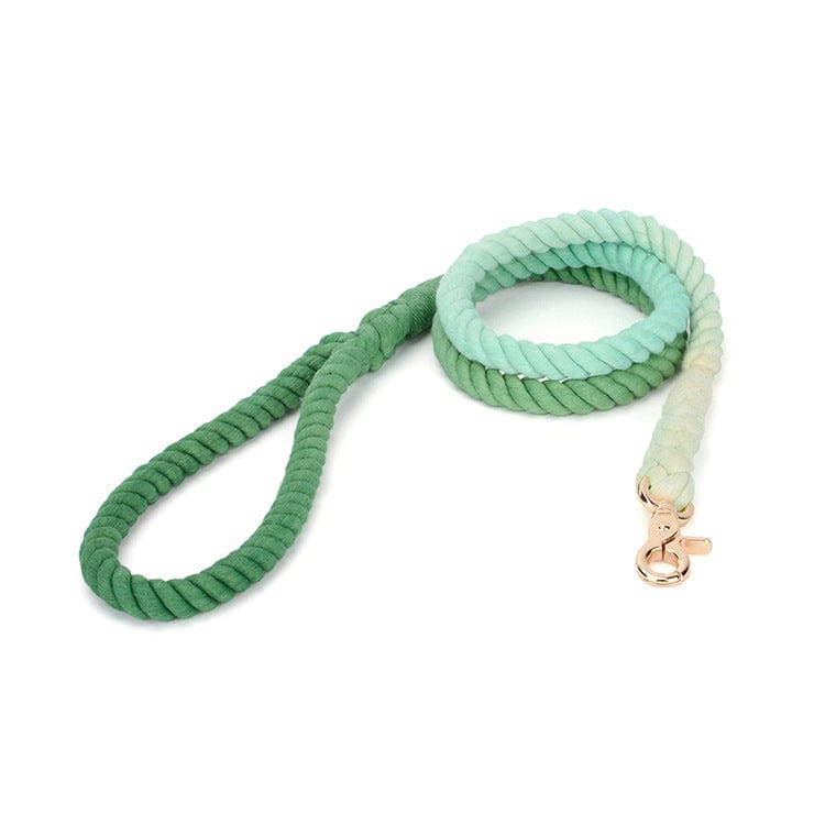 Dogs and Cats Boutique 10 Dark green Gradient color hand-dyed woven cotton rope (To Get Done)