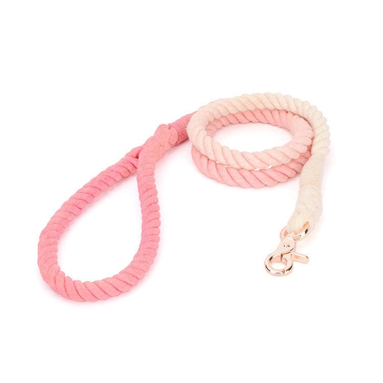 Dogs and Cats Boutique 10 Peach pink Gradient color hand-dyed woven cotton rope (To Get Done)