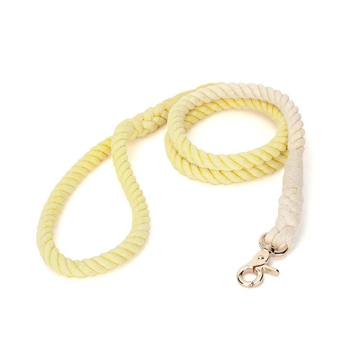 Dogs and Cats Boutique 10 Pear yellow Gradient color hand-dyed woven cotton rope (To Get Done)