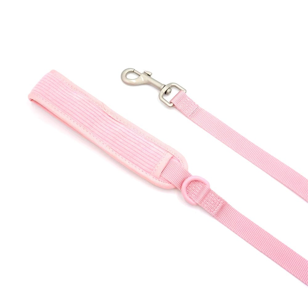 Dogs and Cats Boutique 11 Pink Leash / S Design Pink Corduroy Pet's Chest-back Can Carve Writing Collar Rope Dog Walking Bag (To Get Done)
