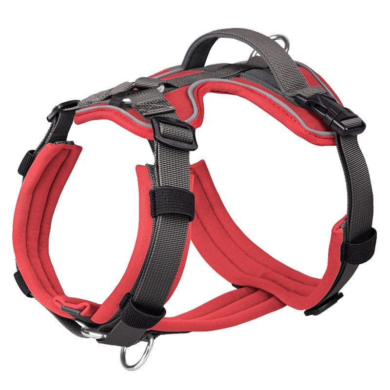 Dogs and Cats Boutique 11 Red / S Breathable Reflective Explosion-proof Vest Dog Harness (To Get Done)