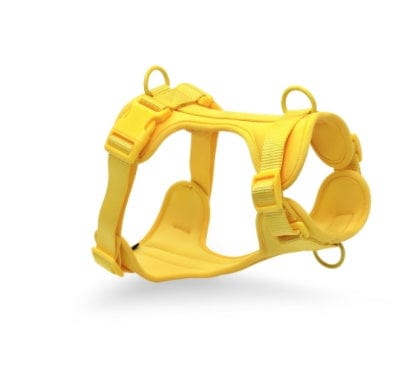 Dogs and Cats Boutique 11 Yellow / L / Chest and back Pet Collar Anti-fouling Bite Dog Leash Set Waldonex (To Get Done)