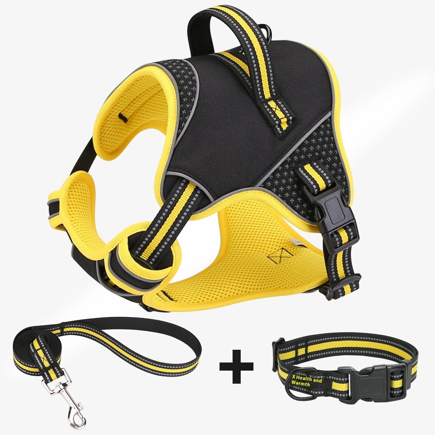 Dogs and Cats Boutique 11 Yellow / L Pet Harness Dog Traction Strap Anti Breaking Loose Outdoor Training (To Get Done)
