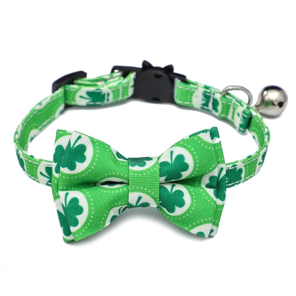 Dogs and Cats Boutique 12 2 Style / 1X28cm Irish Festival Plaid Bow Cat Collar (To Get Done)