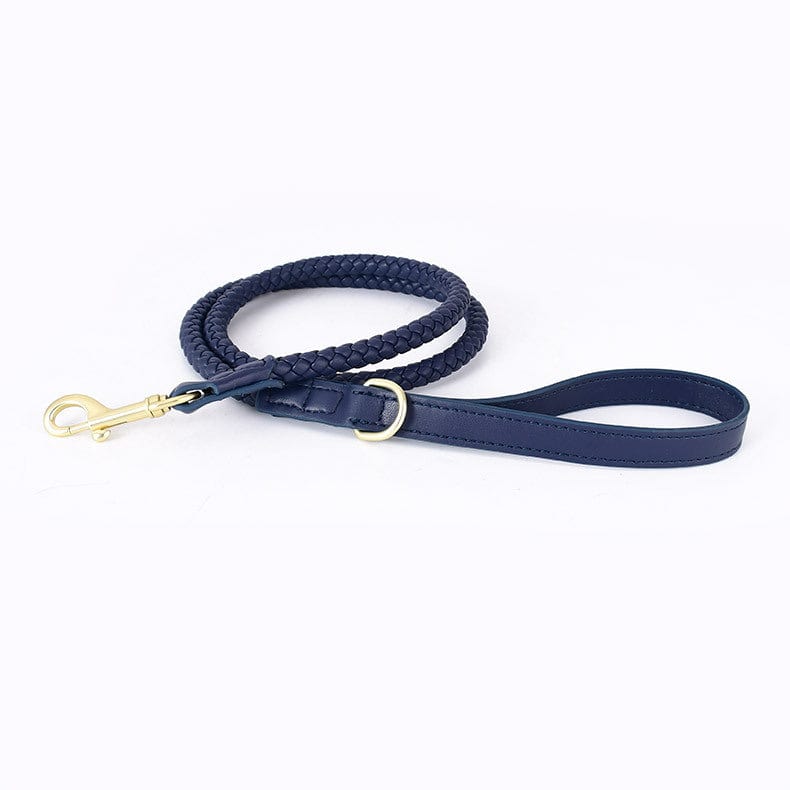 Dogs and Cats Boutique 12 Woad blue single rope / L High-end Large Dog Collar Sturdy Netflix Ke Foundation Hair Pet (To Get Done)