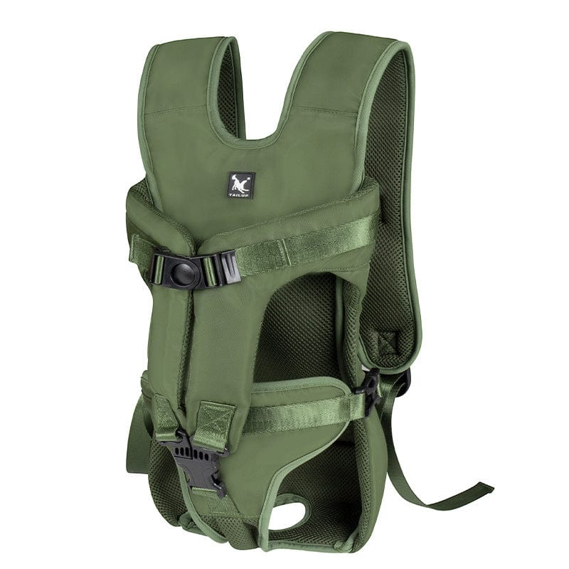 Dogs and Cats Boutique 13 Army Green / S Hugging Large Dog Backpack Convenient To Go Out Carrying Case (To Get Done)