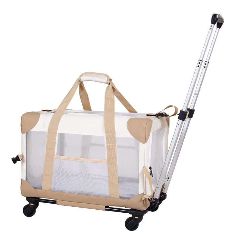 Dogs and Cats Boutique 13 Beige / Breathable Type Pet Trolley Bag Carry Case For Out Vehicle-mounted Box (To Get Done)