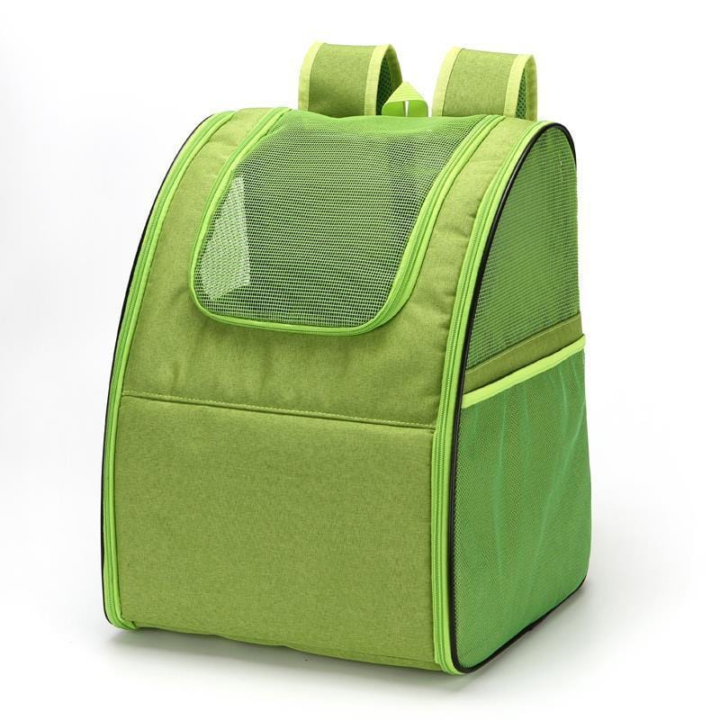 Dogs and Cats Boutique 13 Green Mesh Breathable Foldable Pet Backpack (To Get Done)