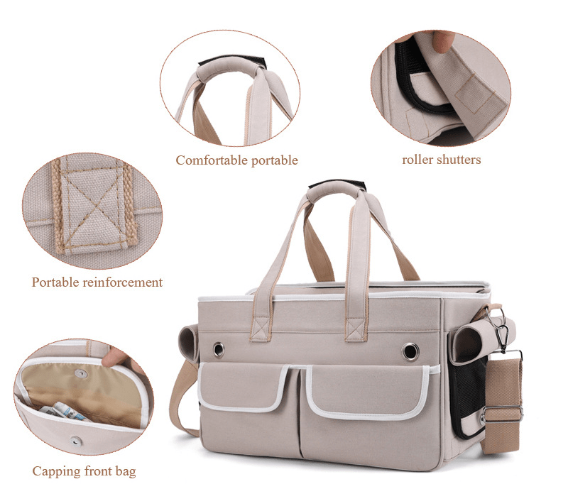 Dogs and Cats Boutique 13 Outdoor Crossbody Portable Large Capacity Breathable Portable Pet Backpack (To Get Done)